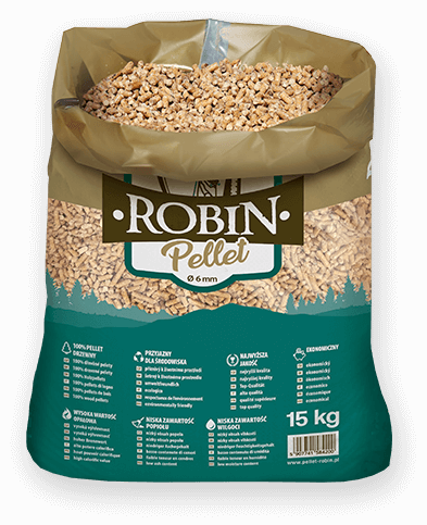 worek pelletu opałowego Robin do kupienia w Obornikach lub sklepie internetowym